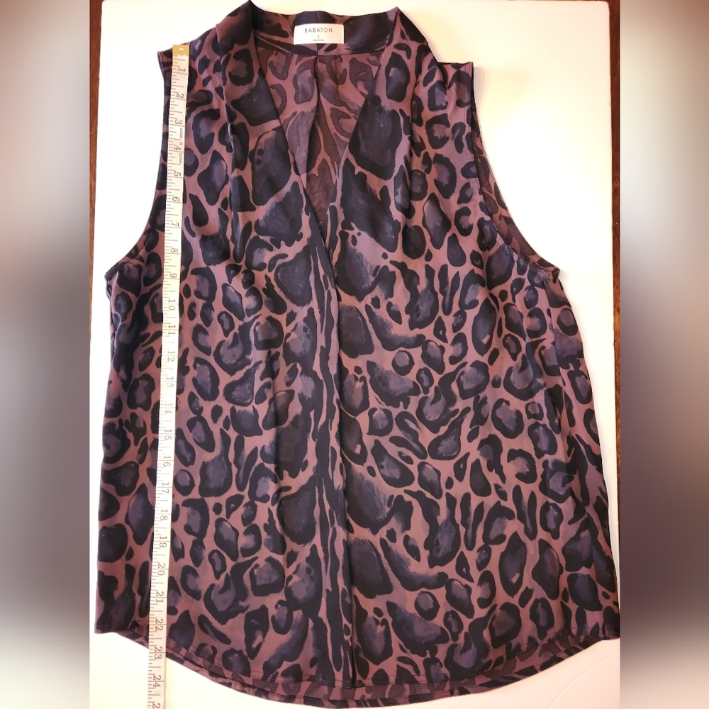 Babaton Pink and Black Patterned Top S - Picture 9 of 11